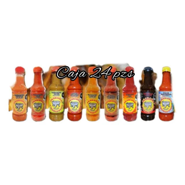 Caja 24 Salsas Picante Cosecha Purhepecha 260g C/u 