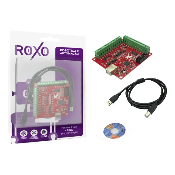 Módulo de interfaz de controlador Mach3 - CNC Usb 100 kHz - Púrpura