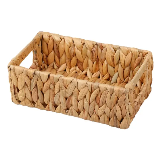 Cesta De Almacenamiento De Mimbre, Con Forma De Jacinto