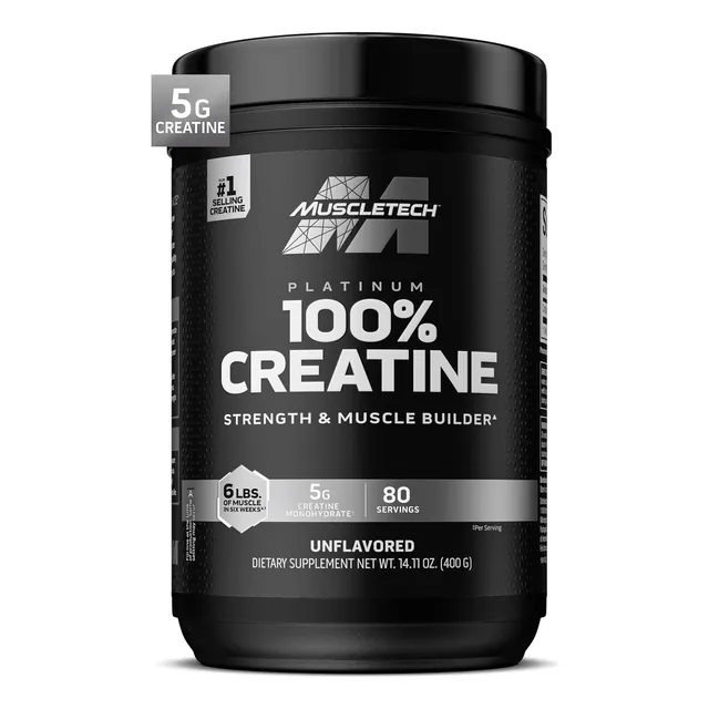 Muscletech Platinum Creatina Monohidratada 400g Pote