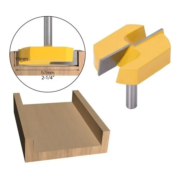 Broca Fresa Router Cnc Para Aplanar 2-1/4  Vástago 1/2 