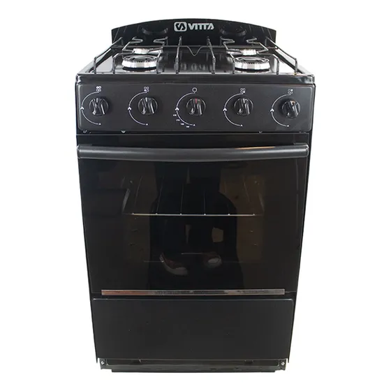 Cocina Vitta Multigas 52 Cm Puerta Y Respaldar De Vidrio