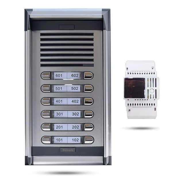 Portero Audio De 12 Puntos Belcom Pe-0712 Con Fuente