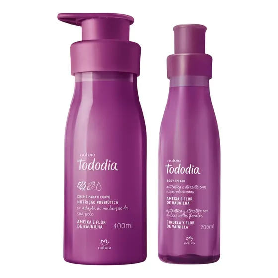 Kit Crema Y Body Splash Ciruela Flor Vainilla Tododia Natura | Cuotas sin interés