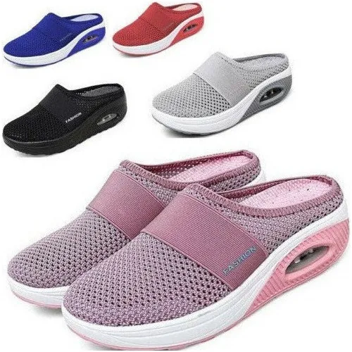 Zapatos Para Caminar Sin Cordones Para Mujer Con Cojín De Ai