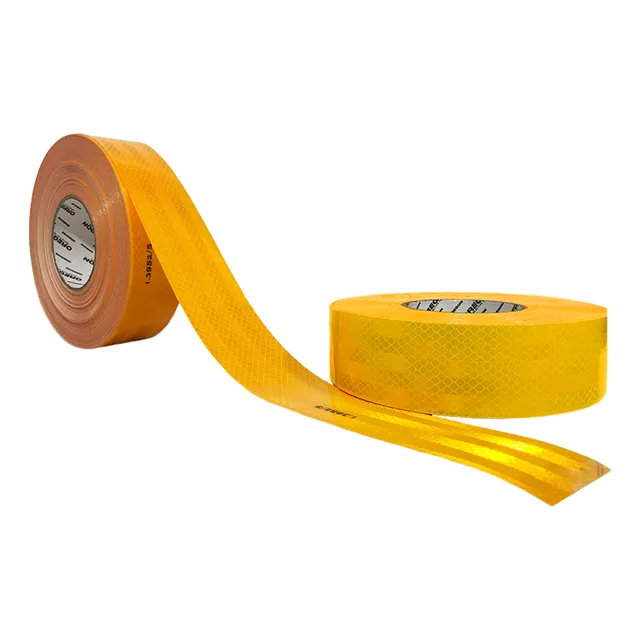 Cinta Reflectiva Autoadhesiva Amarillo 5cm X 45m Oregon Rayas