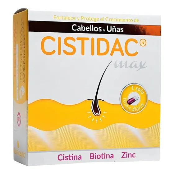 Eurolab Cistidac Max Fortalece Y Protege Uñas Y Pelo 40 Cap