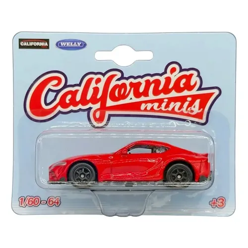Miniatura Toyota Supra JZA80 Vermelho 1:64 Majorette Japan Series