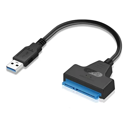Cabo Adaptador Sata Usb Para Hd E Ssd 2.5 Cor Preto Carecam Pro
