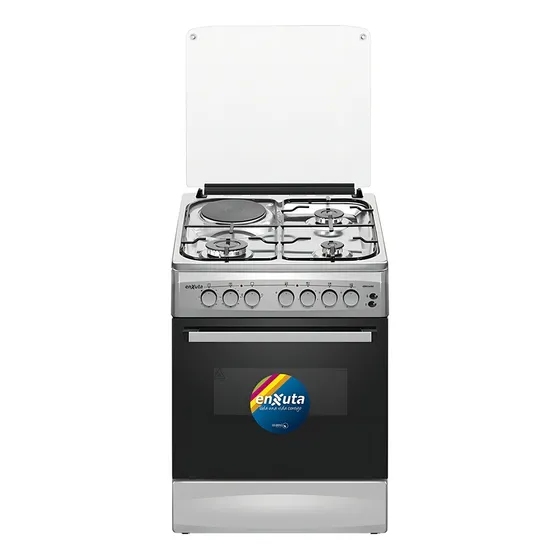 Cocina Combinada Enxuta Cenx5646i Color Gris