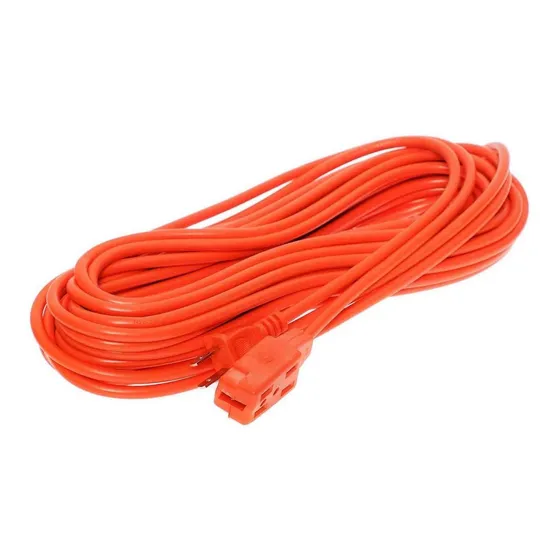Extensión Eléctrica Uso Rudo Multicontacto 15 Metros Naranja