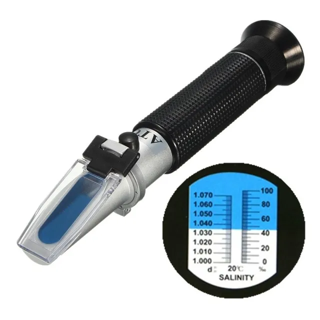 Salinidad Refractómetro, Acuario Y Mar - Doble Escala 100%
