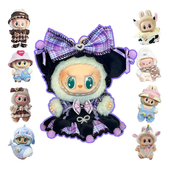 Ropa De Muñeca Multicolor Para Labubu De 17 Cm