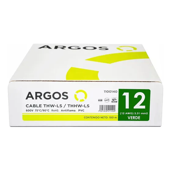Caja De Cable Thw-ls / Thhw-ls Calibre 12 Marca Argos