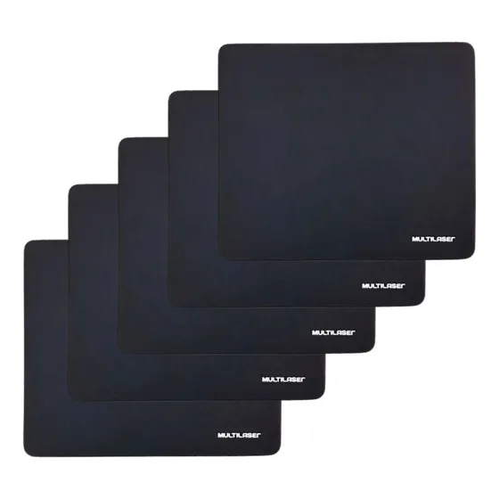 Kit 5x Mousepad Basico Liso Simples  Antiderrapante Atacado
