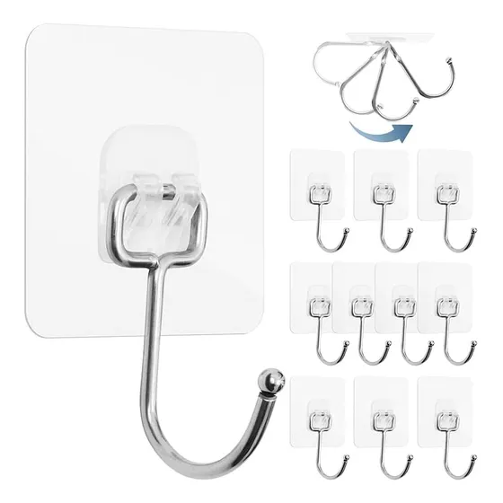 Gancho Multiuso 10 Unidad Resistente 44 Libra Al Agua Para S