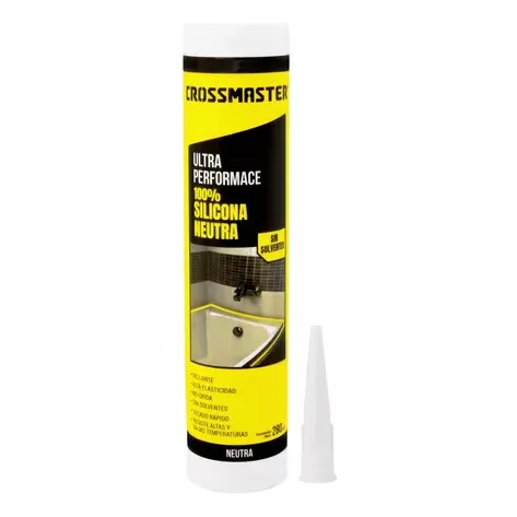 Silicona Neutra Sellador Adhesivo Crossmaster 280ml X 12 Un.