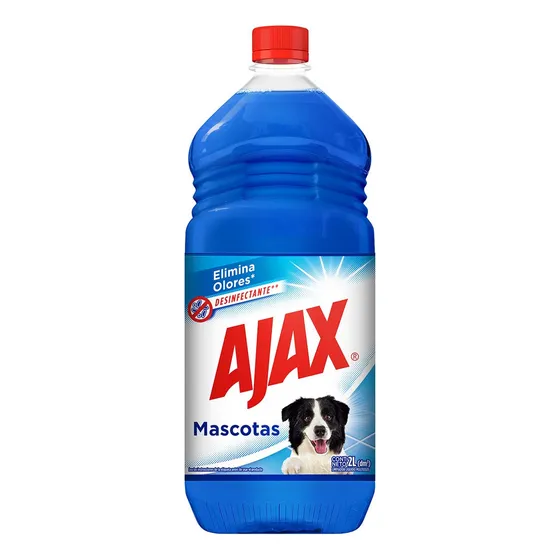 Limpiador Líquido Multiusos Ajax Mascotas Desinfectante 2 L