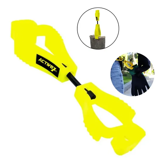 Clip Porta Guantes De Trabajo Sujetador Casco De Seguridad Amarillo