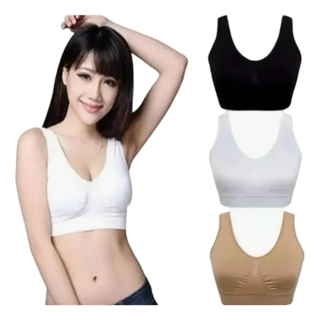 Set X3 Soutien Sostenes Sin Costura Deportivo  Mujer Comodo