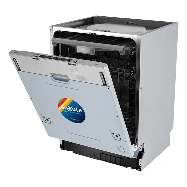 Lavavajillas Enxuta 14 Cubiertos Panelable Inox Dimm Color Plateado