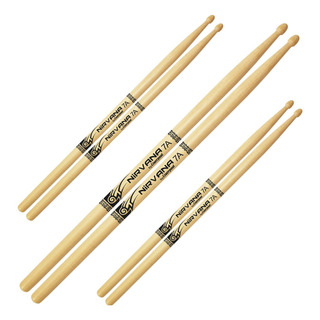 Kit 3 Pares De Baquetas Nirvana Eco Bio 7a Balanceada Kit 3 Pares De Baquetas Nirvana Eco Bio 7a Balanceada