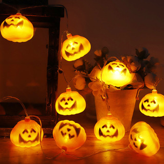 Guirnalda De Luces Con Forma De Calabaza Para Halloween, 10 Guirnalda De Luces Con Forma De Calabaza Para Halloween, 10