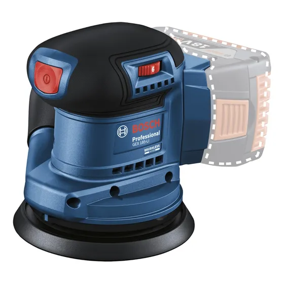 Lijadora Roto Orbital Bosch 18v Gex 185-li S/car-s/bat
