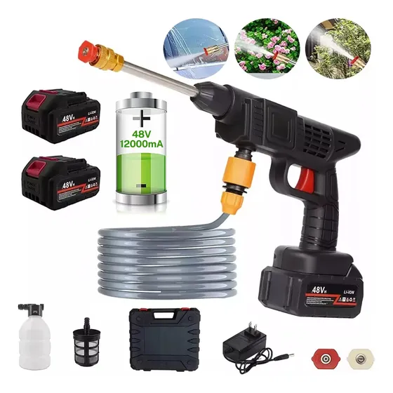 Hidrolavadora eléctrica GOMITA Con 2 batería Hidrolavadora Eléctrica Hidrolavadora Electrica Pistola negro de 260W con 35bar de presión máxima 220V - 60Hz