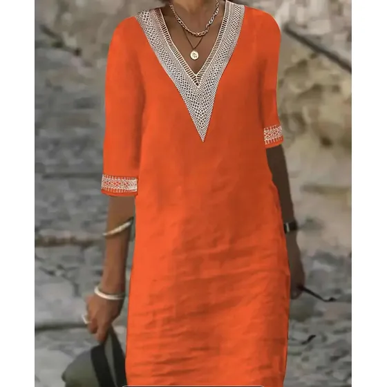 Vestidos Casuales Modernos Unicolor