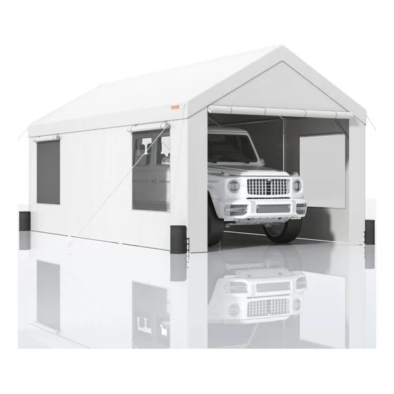 Carpa Garaje Toldo Cubierta Para Carro 3x6m Cerrada Blanca