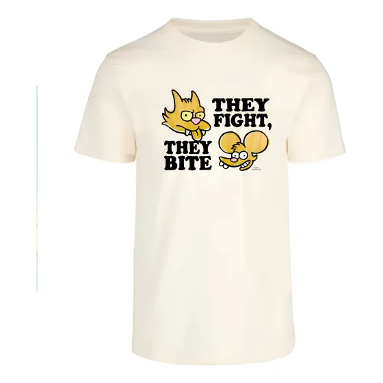 Remera: The Simpsons- They Fight They Bite 