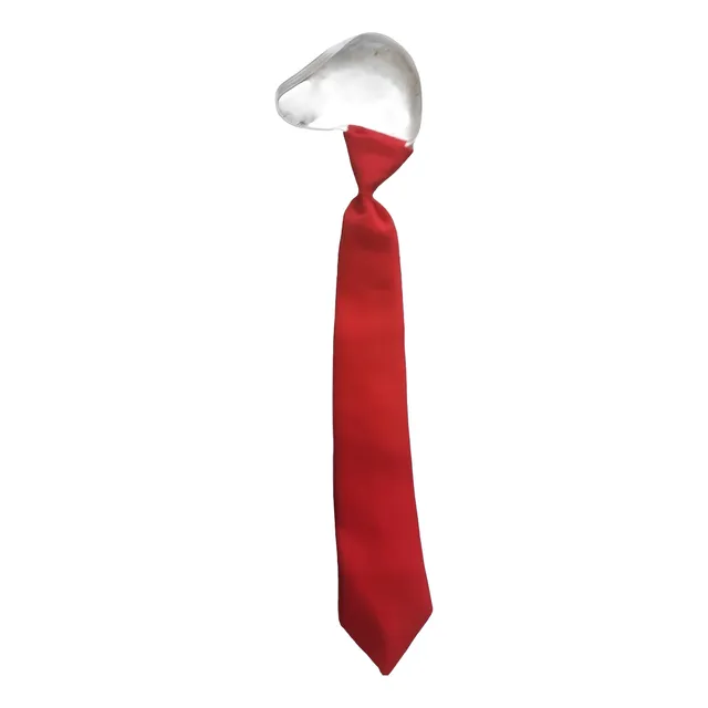 Corbata Escolar Color Rojo Con Elástico (2x1)