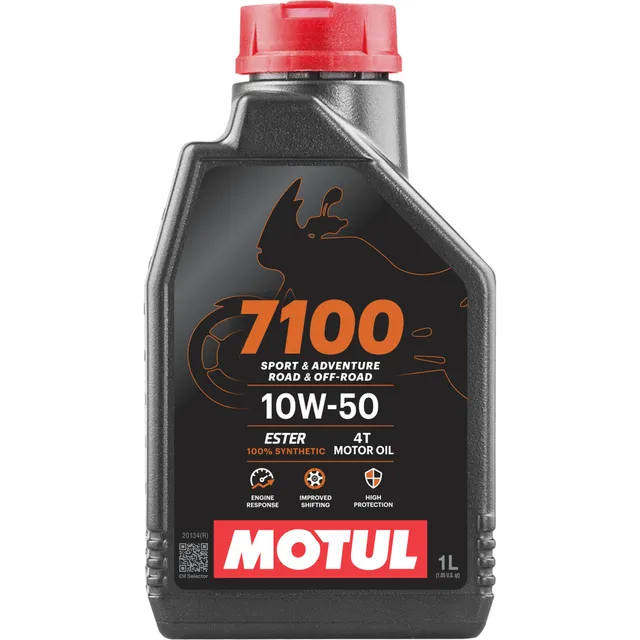 Aceite sintético Motul 7100 10w-50 para motores de motocicletas y cuatriciclos de 4 toneladas, 1 litro