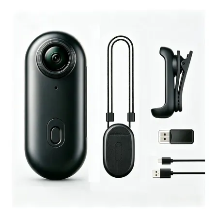 Câmera De Ação Mini Corporal Wifi 1080p Pov Preto