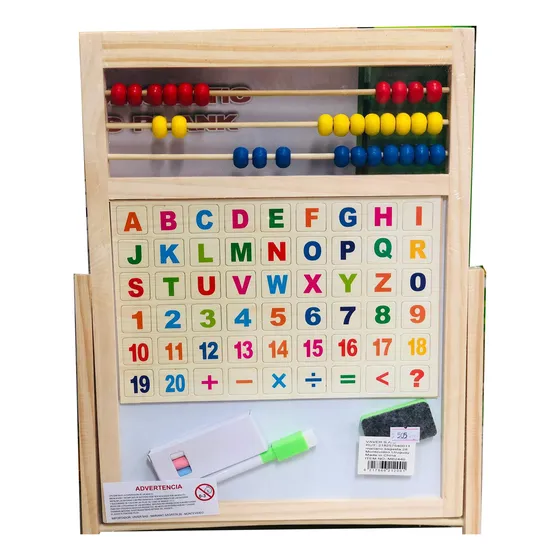 Pizarra Magnetica 2 En 1 Juego Didactico Para Niños  Negro