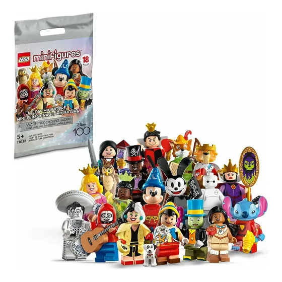 Minifiguras Lego 71038 Disney 100 Series, 1 figura sorpresa