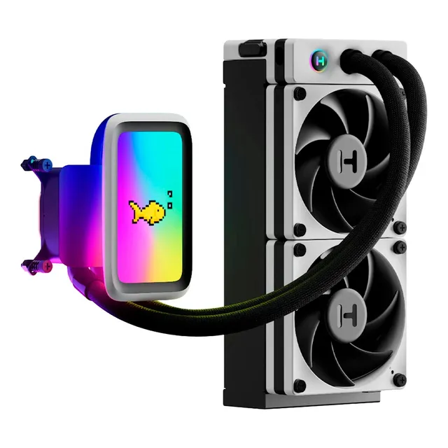 Enfriamiento Liquido Hyte Thicc Q60 240mm Lcd Lga1851 Am5