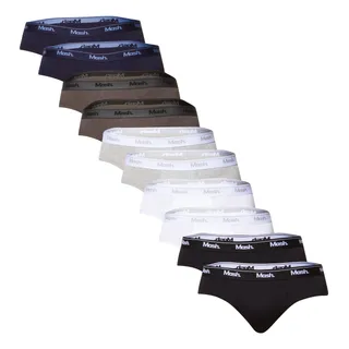 Kit Cueca Slip Båsicas Com Elåstico 10 Peças Mash Kit Cueca Slip Båsicas Com Elåstico 10 Peças Mash