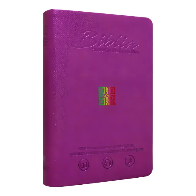Biblia Rvc Encuentro Diario Con Dios Imit. Piel Morado Qr