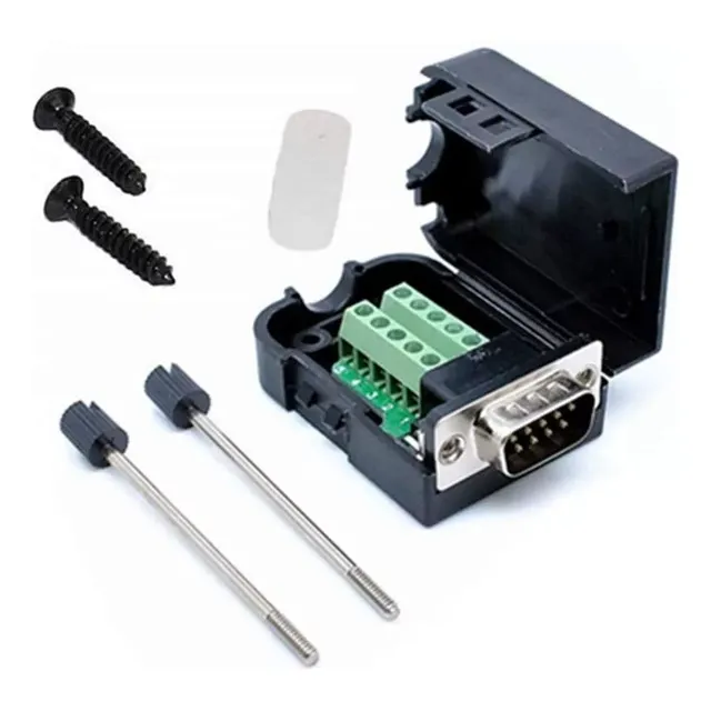 Adaptador Macho Db9 Rs232 Serial Terminal Conector