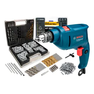 Furadeira De Impacto 3/8 10mm Gsb450re-300p Re 127v Bosch Com Jogo De Brocas Bits E Buchas 300 Peças The Black Tools Furadeira De Impacto 3/8 10mm Gsb450re-300p Re 127v Bosch Com Jogo De Brocas Bits E Buchas 300 Peças The Black Tools