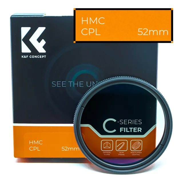 Filtro Polarizador Ultra-slim 52mm K&f - Entrega Do Brasil