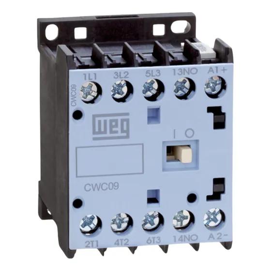 Contator Mini Weg 1na 9a 220v Cwc09 Tripolar 60hz