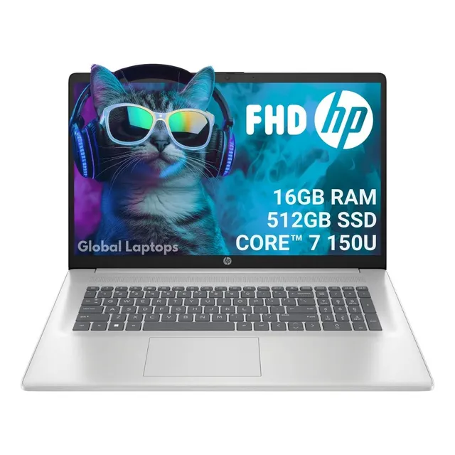 HP Gamer Core 7 16Gb Ram 512Gb SSD Pantalla 17.3 Full HD 1920 x 1020 Laptop Pavilion 17-CN4047 Incluye Windows 11 Home