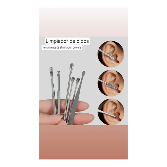 Set De Herramientas Eliminación De Cera De Oído 6 Piezas