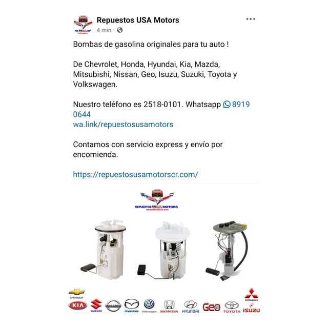 Bombas De Gasolina Para Tu Auto Originales !