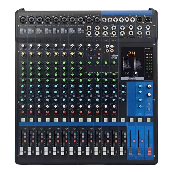 Mesa Mixer De Som Analógica 127/220v 16 Canais