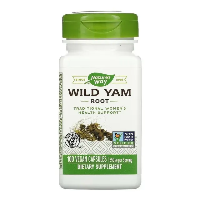 Nature's Way Raíz De Ñame Silvestre Wild Yam 425 Mg X 100c