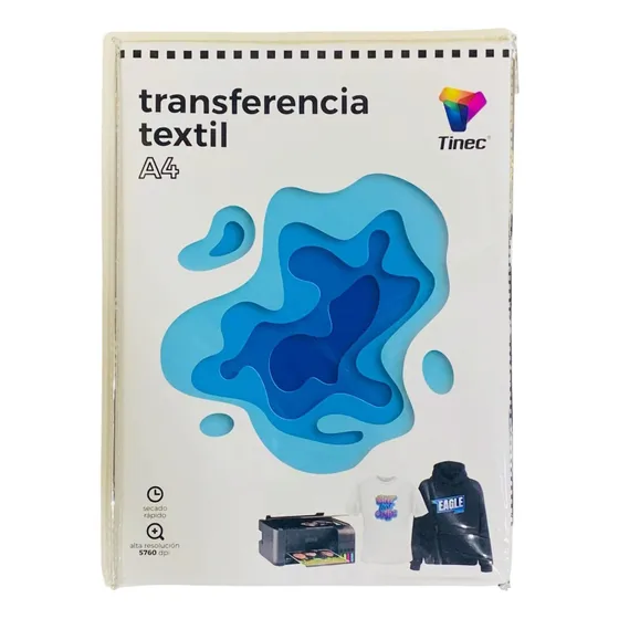 Papel Transfer Tinec Telas Oscuras 10 Unidades
